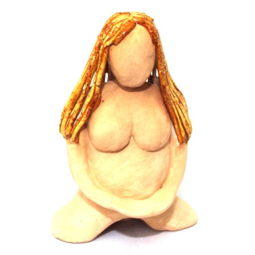 Ceramic Small Mother Earth Goddess Natural 01